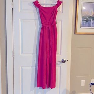 NWT Fuschia Premier Amour Jumpsuit